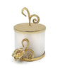 Gold Lidded Flower Candle