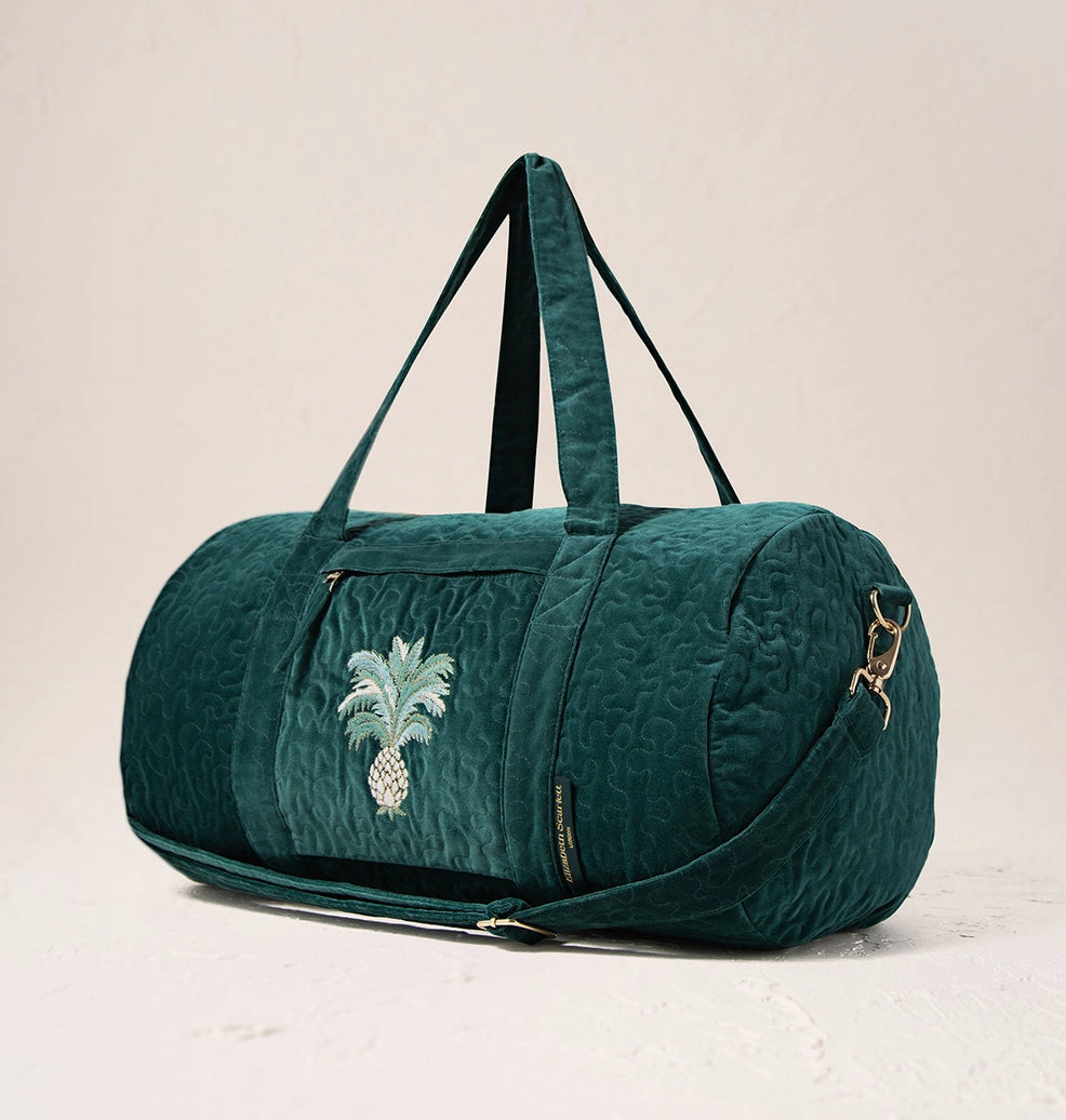 ＊Elizabeth Scarlett＊ワイルドフラワー ベルベット バッグ Elizabeth Scarlett Wild Flower Rich Blue Cosmetics Bag