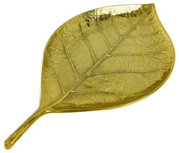 Golden Deco Leaf Tray 44cm