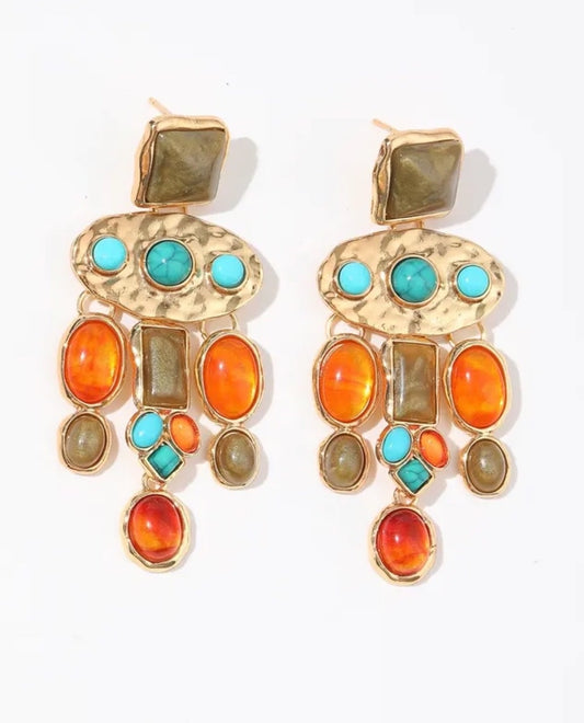 Boho Stone Style Earrings