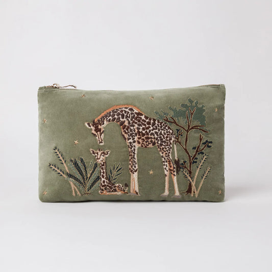 Elizabeth Scarlett Giraffe Mother and Baby Pouch