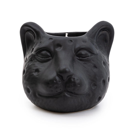 Leopard Head Candle