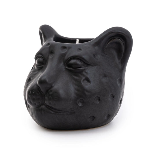 Leopard Head Candle