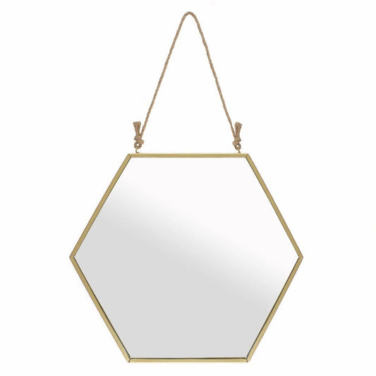 Gold Hexagon Mirror Large BLACKFRIDAY